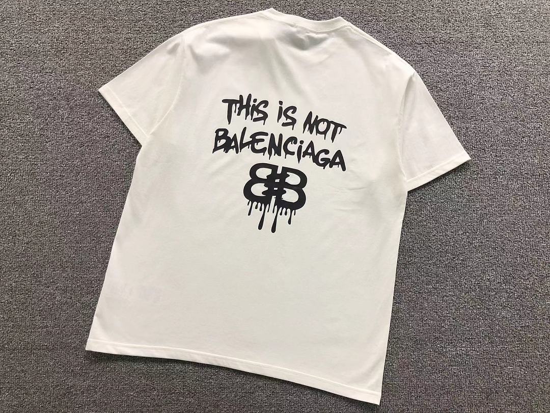 Balenciaga 115 B⭐L⭐⭐⭐IA⭐A T-SHIRT 22051324172 (Im 170Cm 60Kg I Wear Size L In The Phot) - Image 8