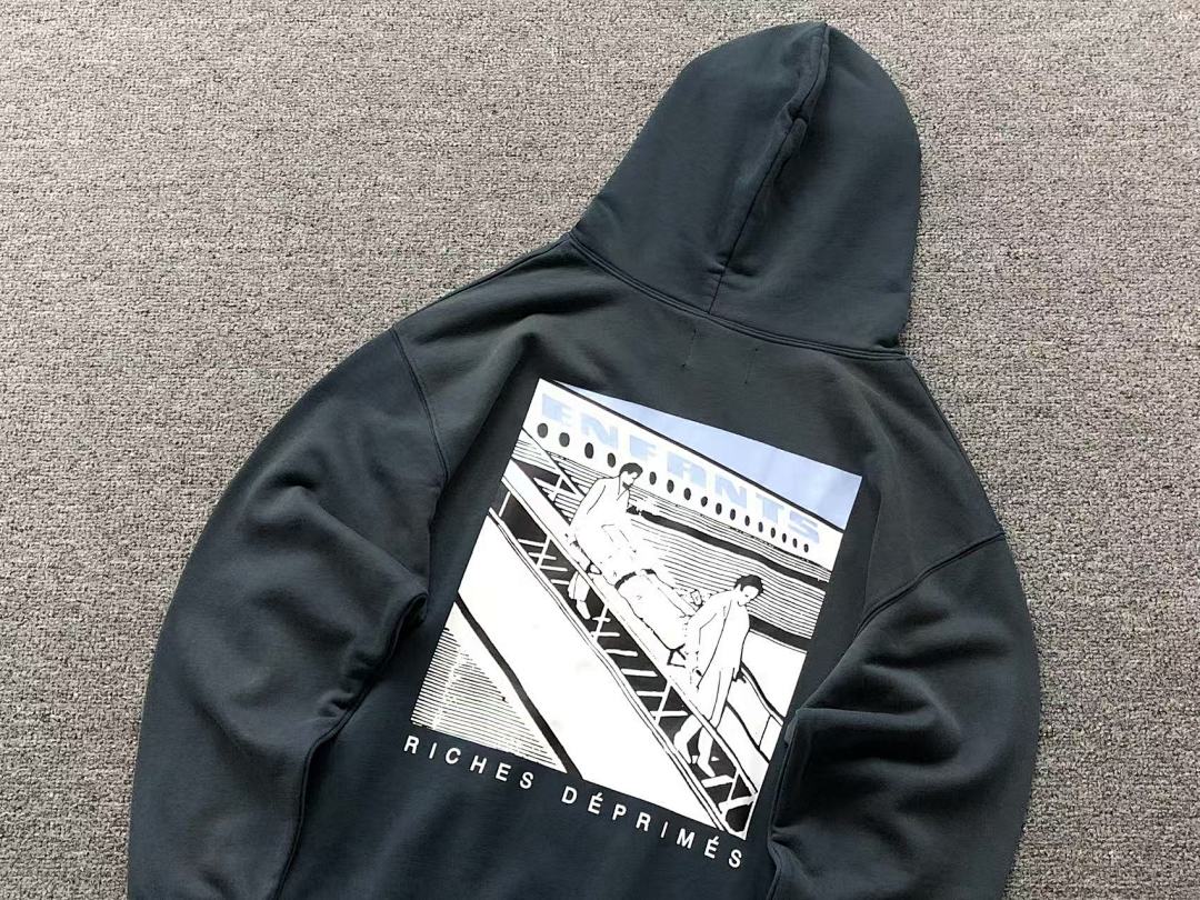 Chanel 138 ENFANTS RICHES DEPRIMES HOODIE 3105032196 (Im 170Cm 60Kg I Wear Size S In The Phot) - Image 7