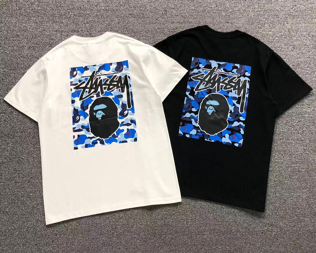 Bape 82 BAPE STUSSY T-SHIRT 4206100298 (Im 170Cm 60Kg I Wear Size M In The Phot) - Image 5