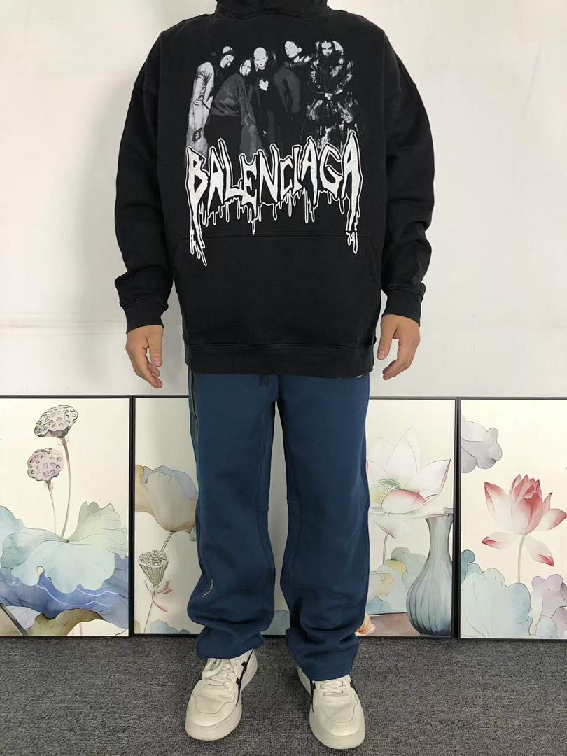 Balenciaga 265 B⭐L⭐⭐⭐IA⭐A HOODIE 4122724163 (Im 170Cm 60Kg I Wear Size XS In The Phot) - Image 3