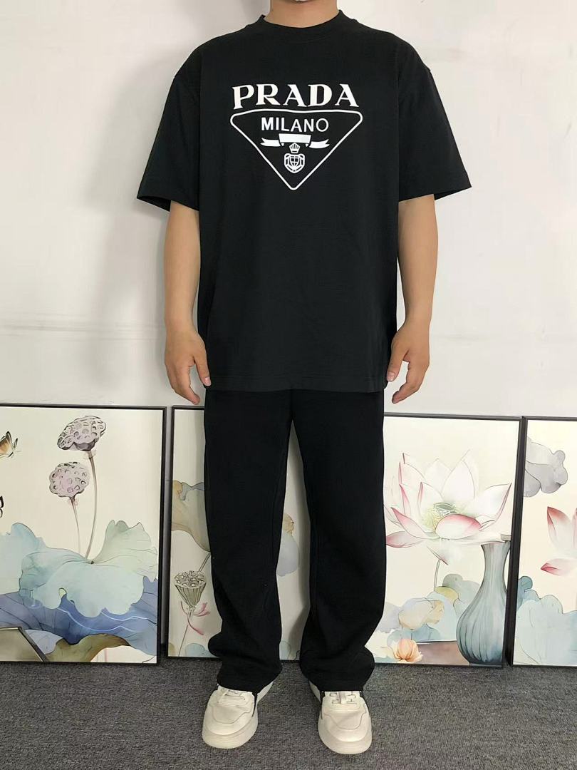 Prada 118 P⭐A⭐A T-SHIRT 5232416147 (Im 170Cm 60Kg I Wear Size M In The Phot) - Image 3