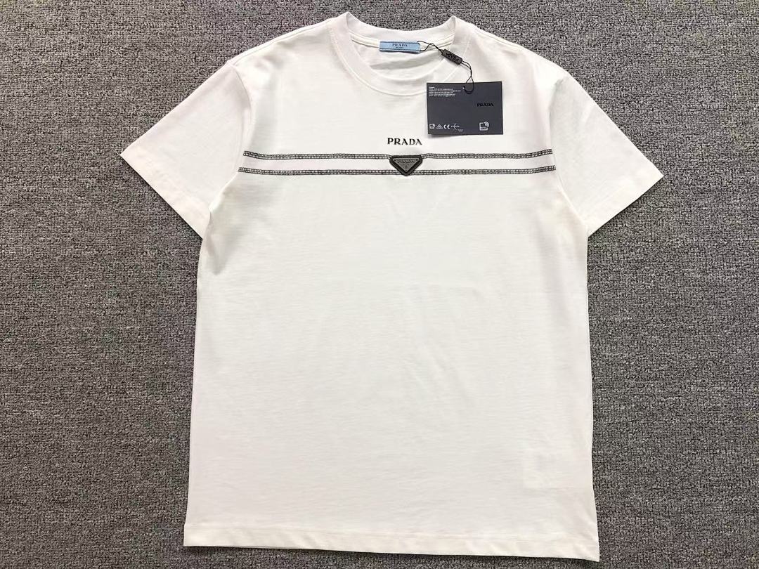 Prada 118 P⭐A⭐A T-SHIRT 3203200321 (Im 170Cm 60Kg I Wear Size L In The Phot) - Image 7