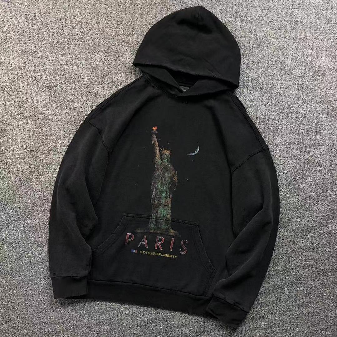 Balenciaga 275 B⭐L⭐⭐⭐IA⭐A HOODIE 4122711163 (Im 170Cm 60Kg I Wear Size XS In The Phot)