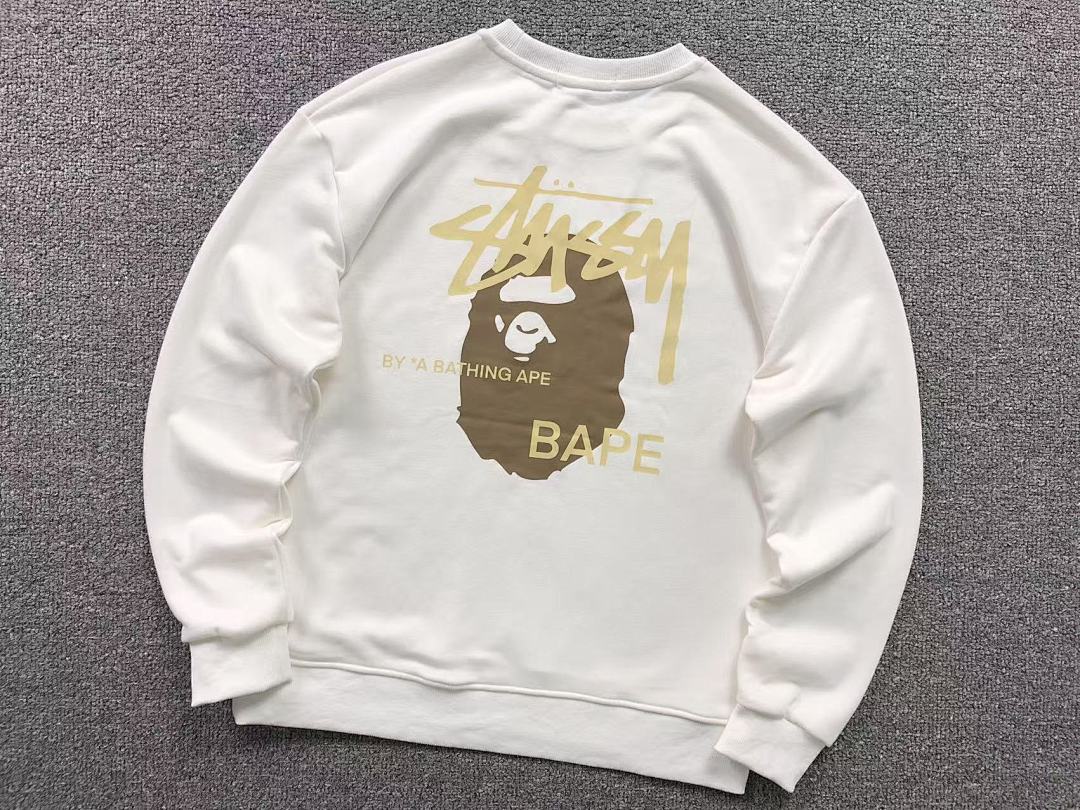 Bape 125 BAPE STUSSY HOODIE 4111281117 (Im 170Cm 55Kg I Wear Size S In The Phot) - Image 7