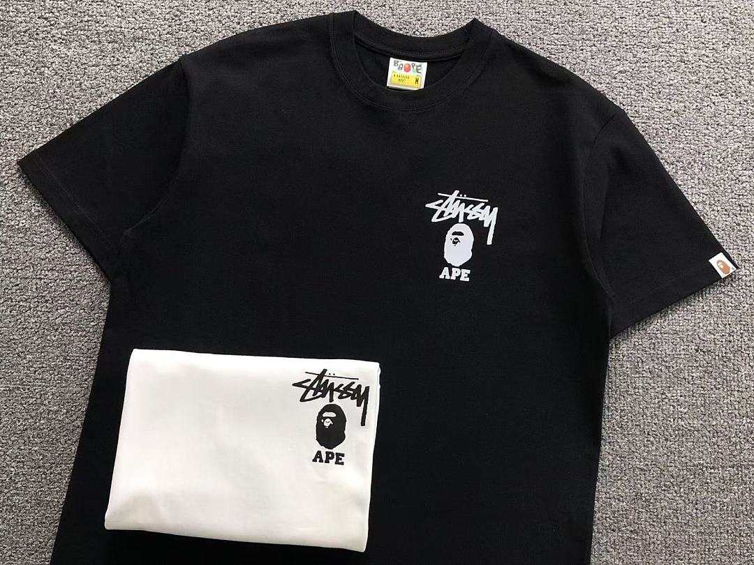 Bape 85 BAPE STUSSY T-SHIRT 124150231 (Im 170Cm 60Kg I Wear Size M In The Phot) - Image 17