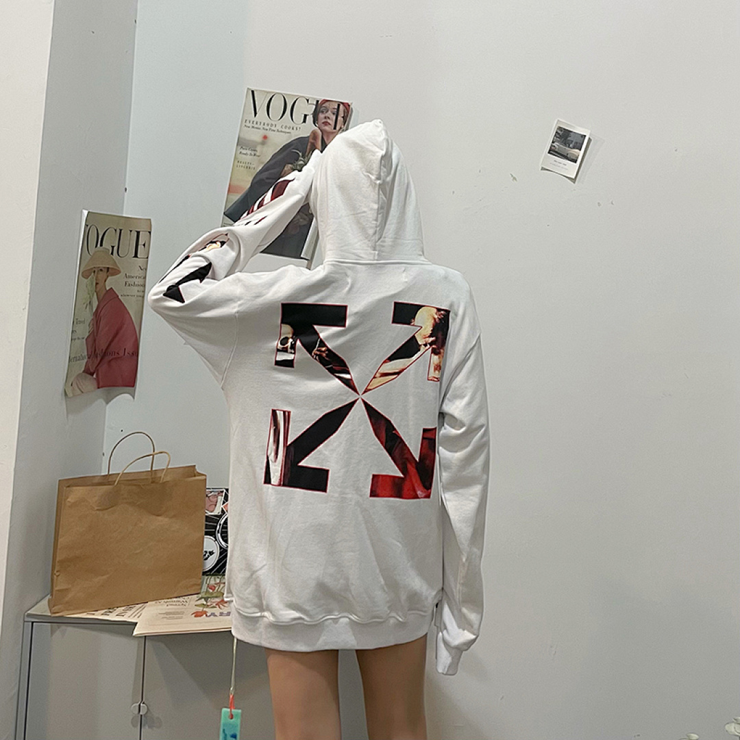 Off-White 129 OFF-WHITE (WHITE HOODIE) - Image 43
