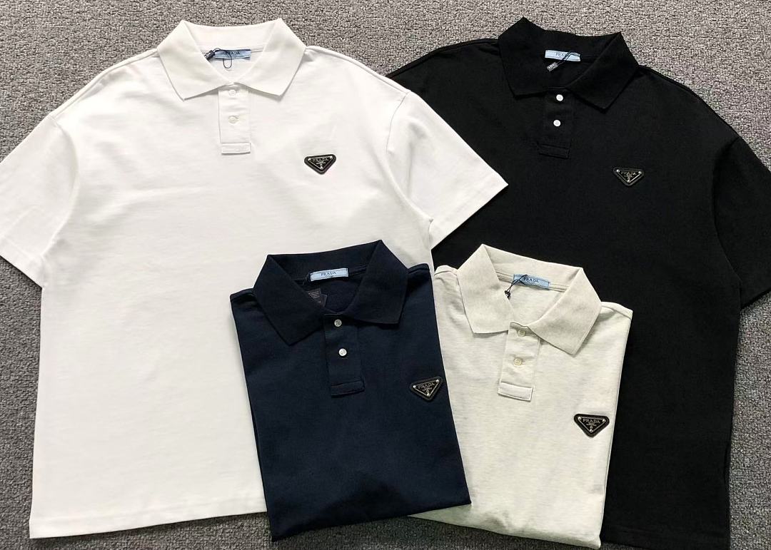 Prada 125 P⭐A⭐A POLO 2208021915 (Im 170Cm 60Kg I Wear Size M In The Phot) - Image 6