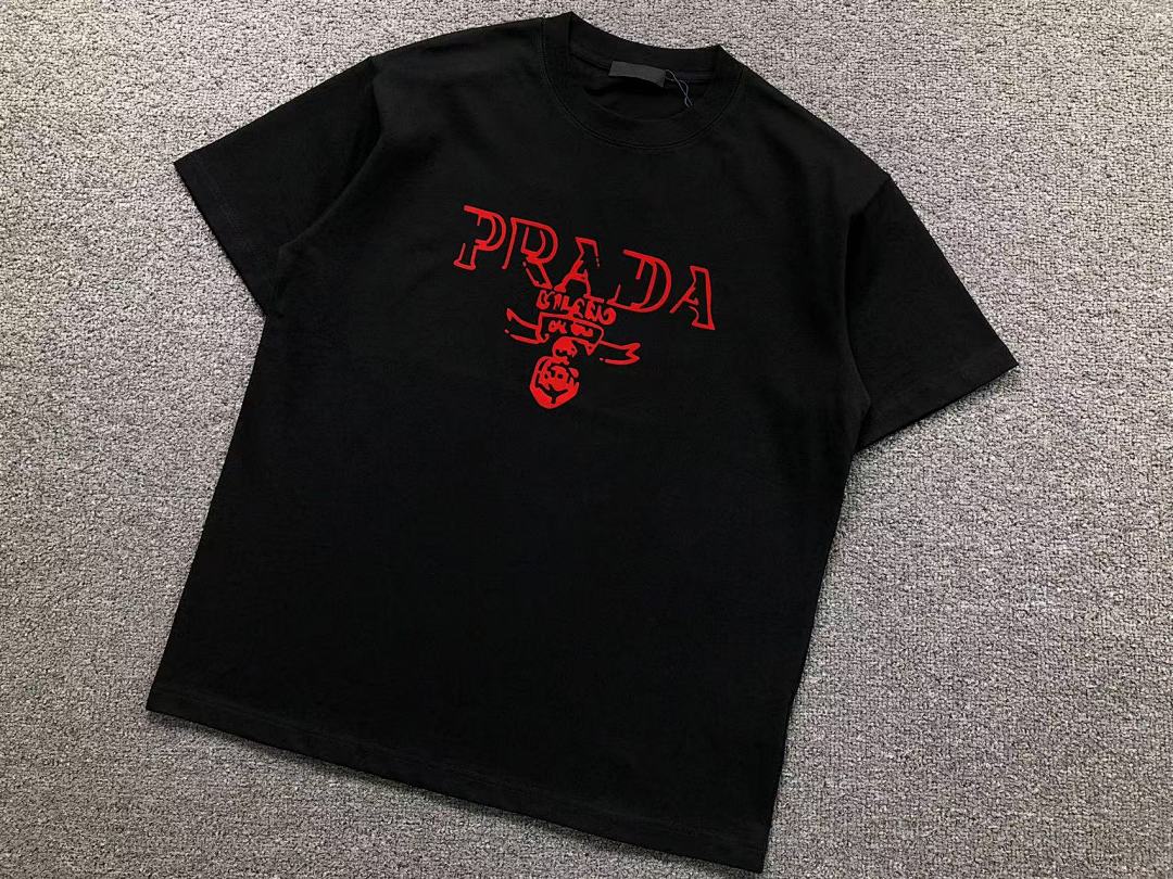 Prada 118 P⭐A⭐A T-SHIRT 41080211133 (Im 170Cm 60Kg I Wear Size XL In The Phot) - Image 11