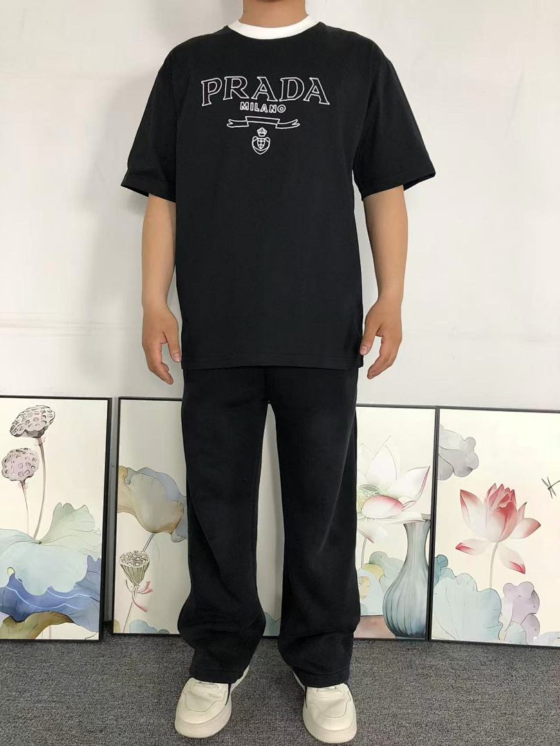 Prada 115 P⭐A⭐A T-SHIRT 520120320 (Im 170Cm 60Kg I Wear Size M In The Phot) - Image 3
