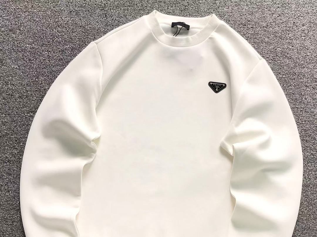Prada 178 P⭐A⭐A HOODIE 3208280321 (Im 170Cm 60Kg I Wear Size M In The Phot) - Image 8