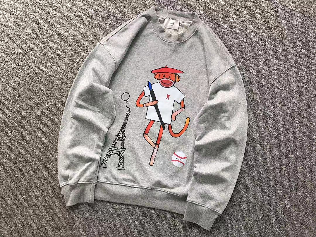 AMI 135 AMI HOODIE 3208212121 (Im 170Cm 60Kg I Wear Size M In The Phot) - Image 7