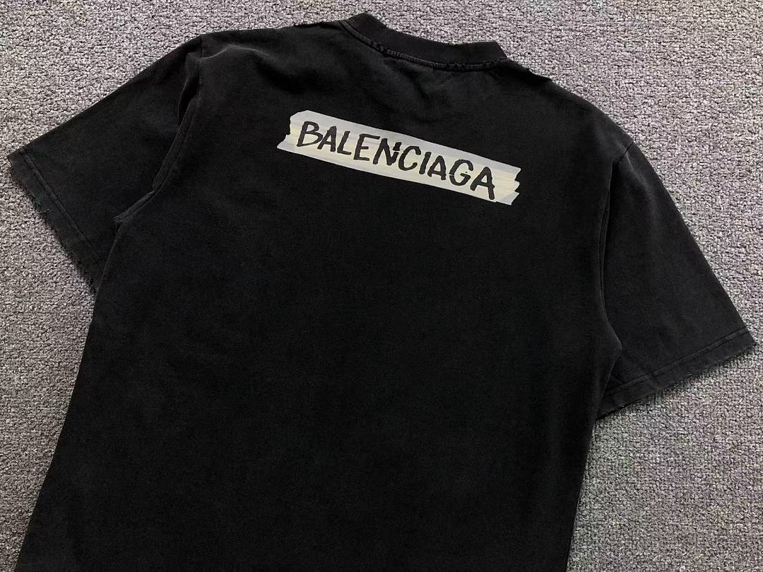 Balenciaga 135 B⭐L⭐⭐⭐IA⭐A T-SHIRT 42042413163 (Im 170Cm 60Kg I Wear Size XS In The Phot) - Image 11