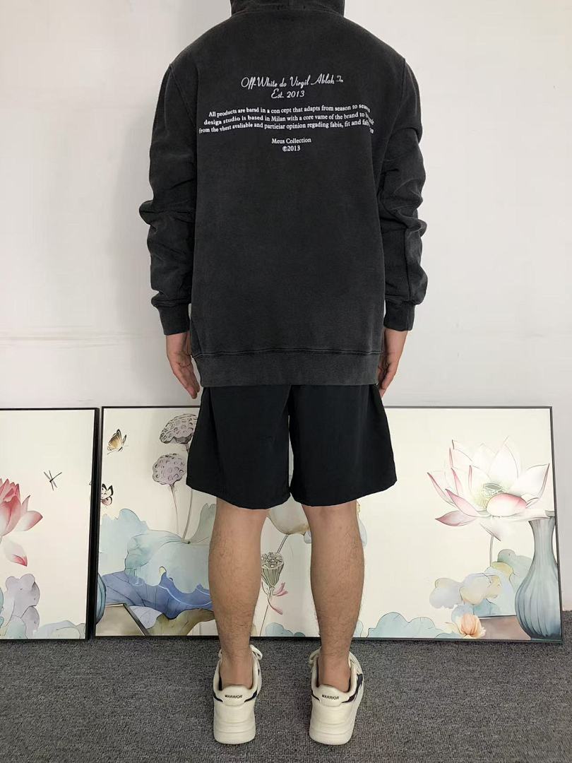 Off-White 195 OFF-WHITE HOODIE 57311319 (Im 170Cm 60Kg I Wear Size S In The Phot) - Image 4