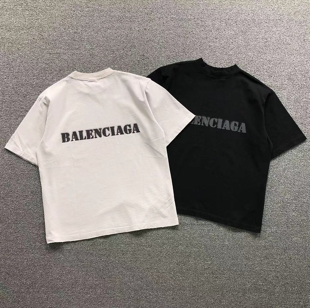 Balenciaga 125 B⭐L⭐⭐⭐IA⭐A T-SHIRT 42042411163 (Im 170Cm 60Kg I Wear Size XS In The Phot)