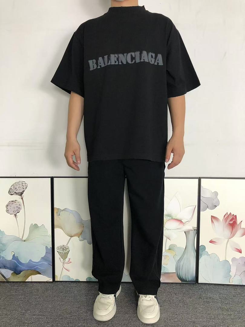 Balenciaga 125 B⭐L⭐⭐⭐IA⭐A T-SHIRT 42042411163 (Im 170Cm 60Kg I Wear Size XS In The Phot) - Image 3