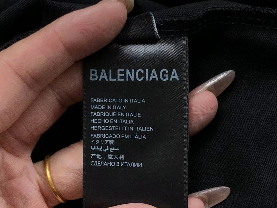 Balenciaga 95 B⭐L⭐⭐⭐IA⭐A T-SHIRT 502171181 (Im 170Cm 57Kg I Wear Size 1 In The Phot) - Image 23
