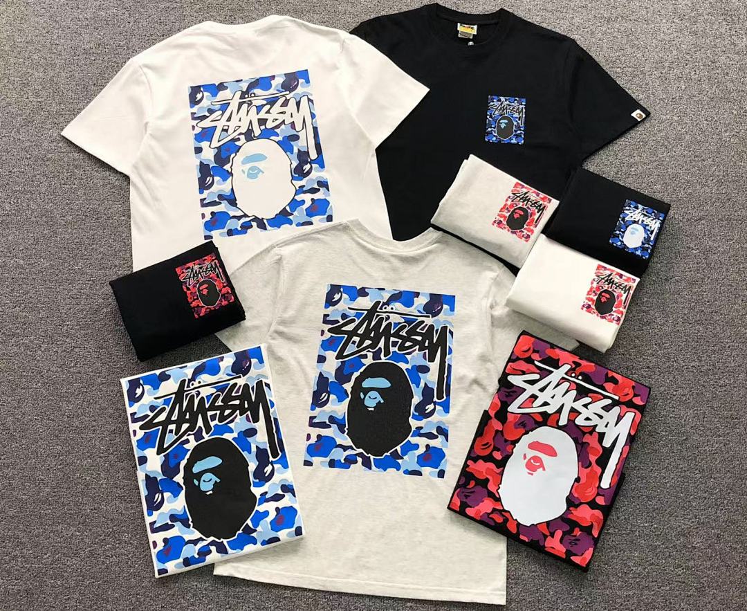 Bape 79 BAPE STUSSY T-SHIRT 411183542 (Im 170Cm 57Kg I Wear Size S In The Phot) - Image 5