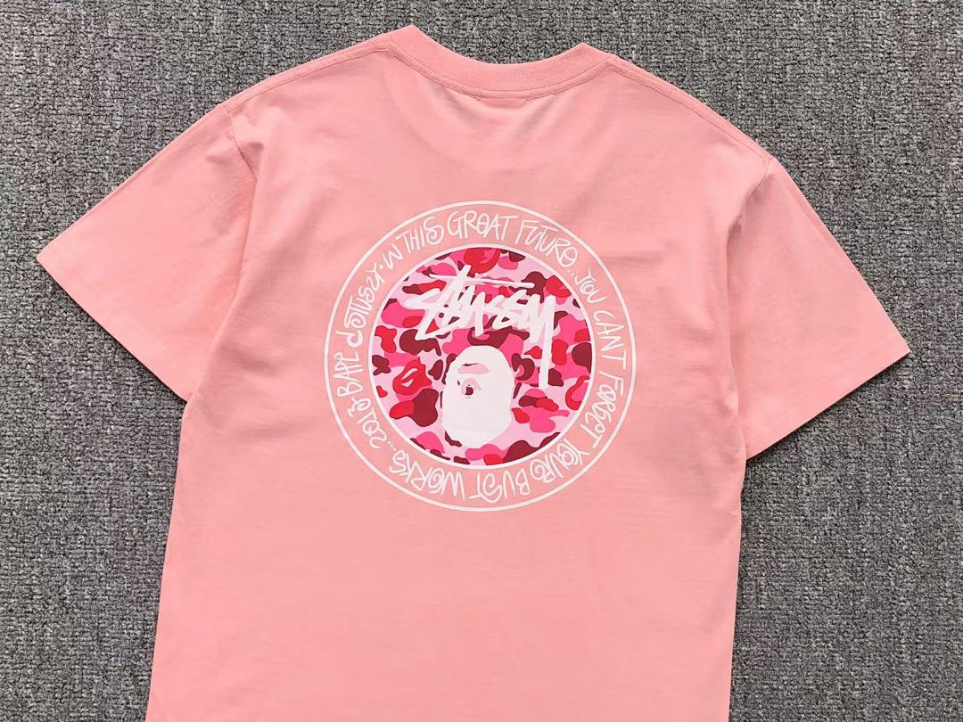 Bape 78 BAPE STUSSY T-SHIRT 1102090642 (Im 170Cm 55Kg I Wear Size S In The Phot) - Image 12