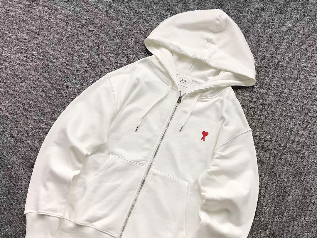 AMI 125 AMI HOODIE 57281688 (Im 170Cm 60Kg I Wear Size M In The Phot) - Image 8
