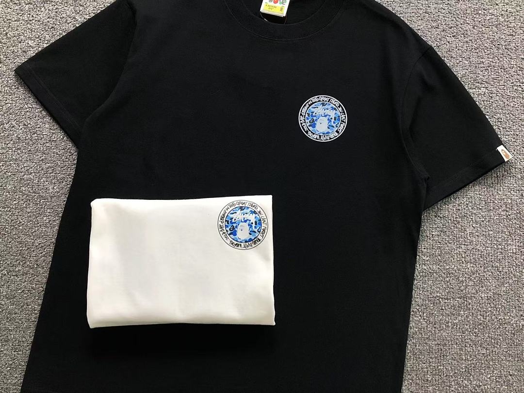 Bape 85 BAPE STUSSY T-SHIRT 124230431 (Im 170Cm 60Kg I Wear Size M In The Phot) - Image 17