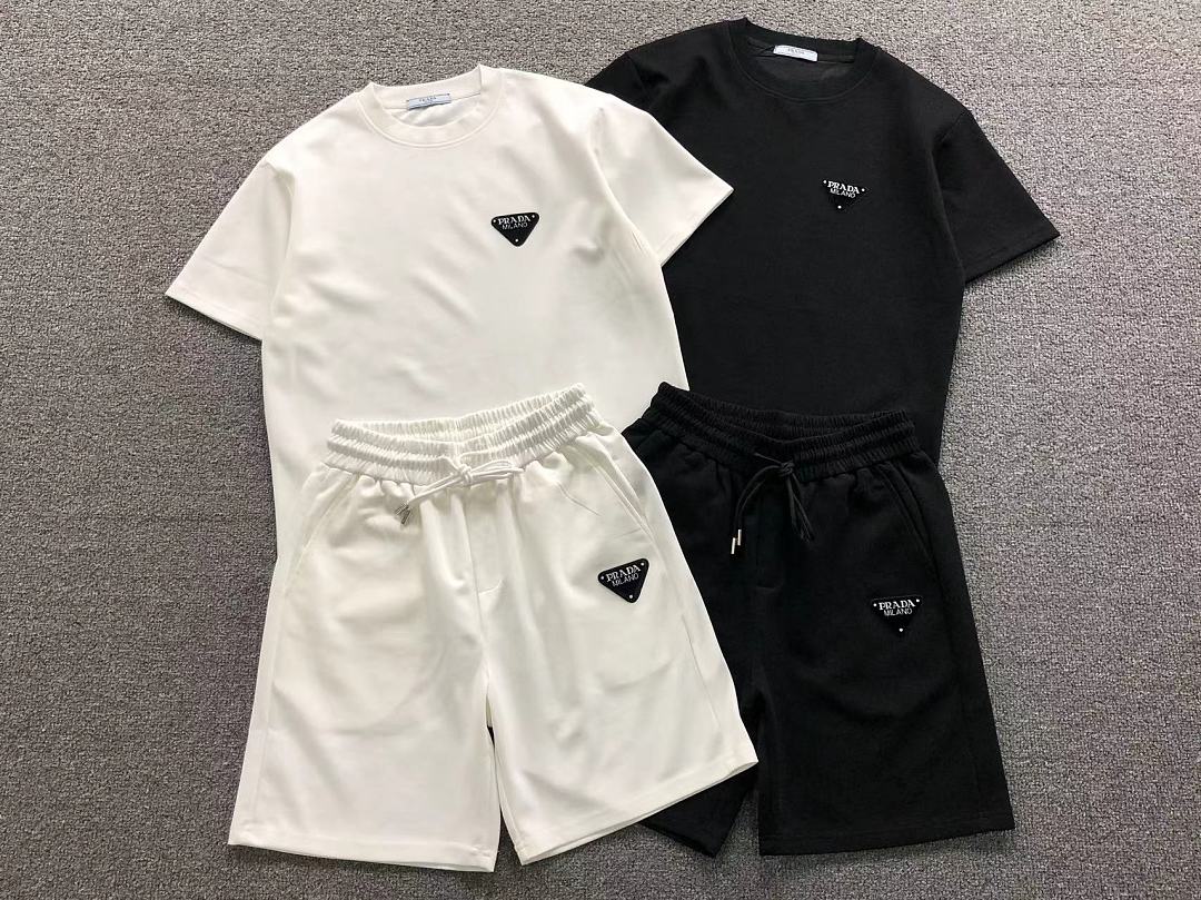 Prada 218 P⭐A⭐A T-SHIRT SHORTS 5260213147 (Im 170Cm 60Kg I Wear Size M In The Phot) - Image 6