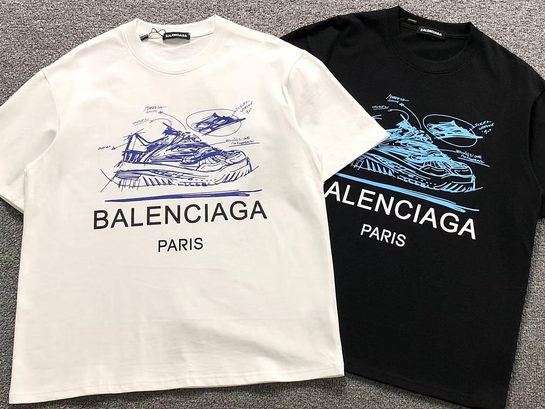 Balenciaga 108 B⭐L⭐⭐⭐IA⭐A T-SHIRT 5250606147 (Im 170Cm 60Kg I Wear Size M In The Phot) - Image 6