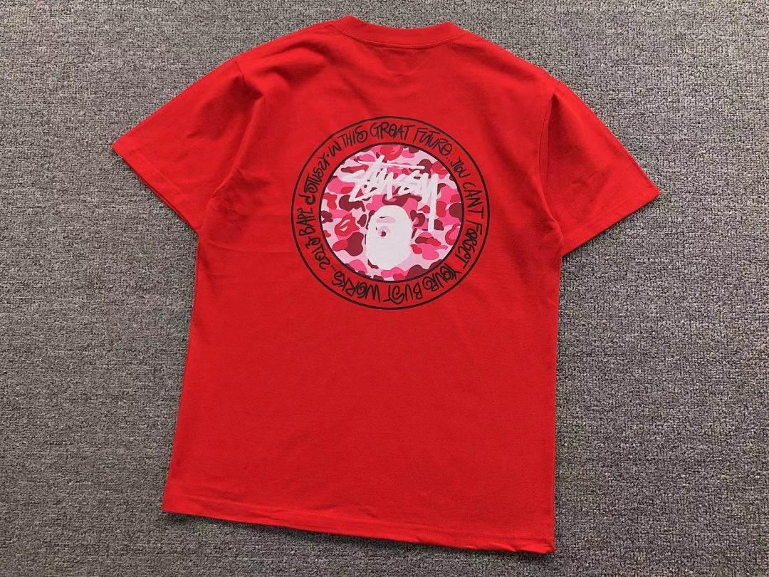Bape 78 BAPE STUSSY T-SHIRT 411181942 (Im 170Cm 57Kg I Wear Size S In The Phot) - Image 19