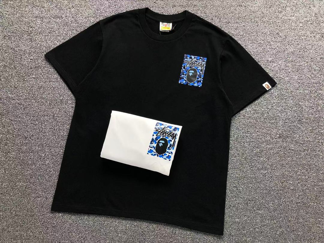 Bape 82 BAPE STUSSY T-SHIRT 4206100298 (Im 170Cm 60Kg I Wear Size M In The Phot) - Image 16