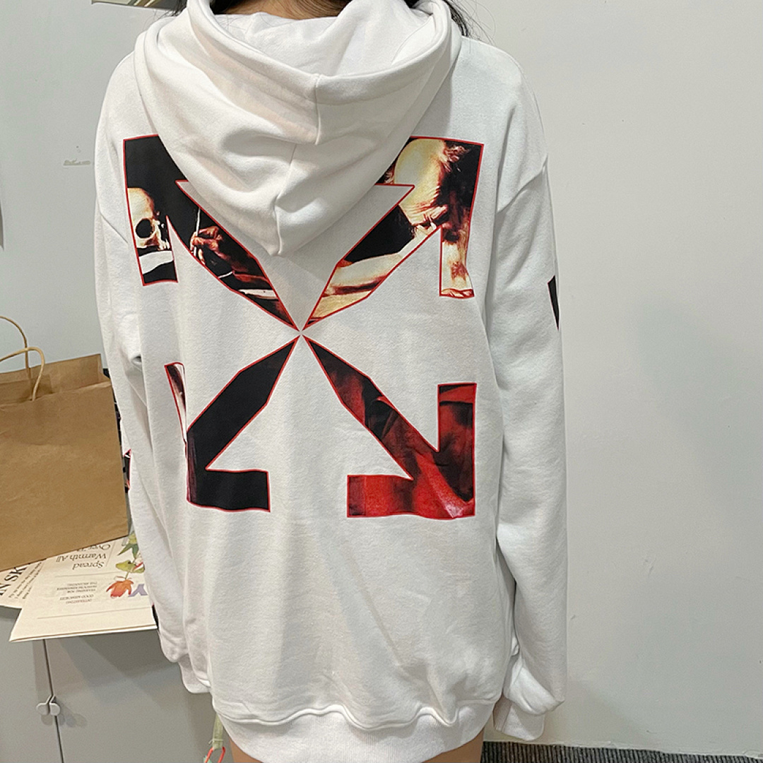 Off-White 129 OFF-WHITE (WHITE HOODIE) - Image 47