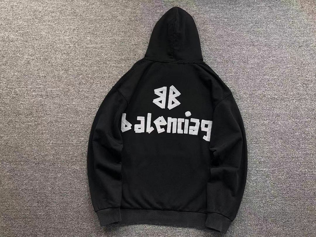 Balenciaga 258 B⭐L⭐⭐⭐IA⭐A HOODIE 31010043221 (Im 170Cm 60Kg I Wear Size M In The Phot) - Image 5