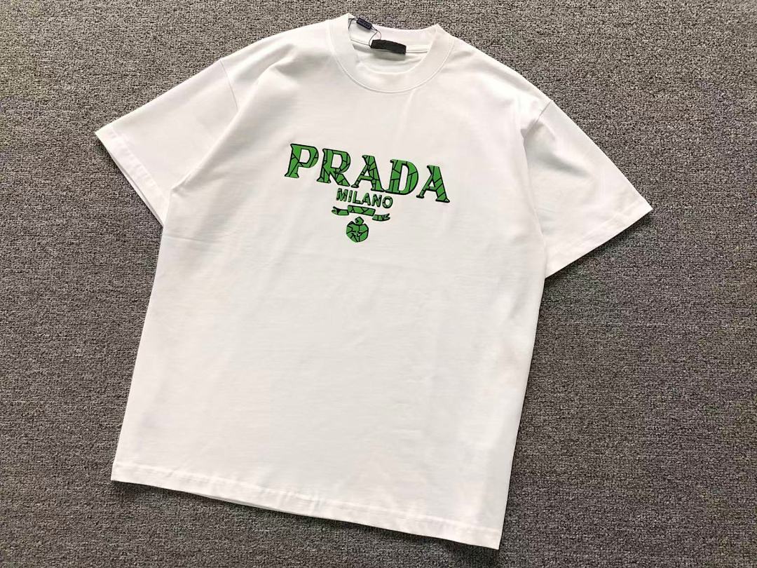 Prada 115 P⭐A⭐A T-SHIRT 41102204133 (Im 170Cm 60Kg I Wear Size XL In The Phot) - Image 7