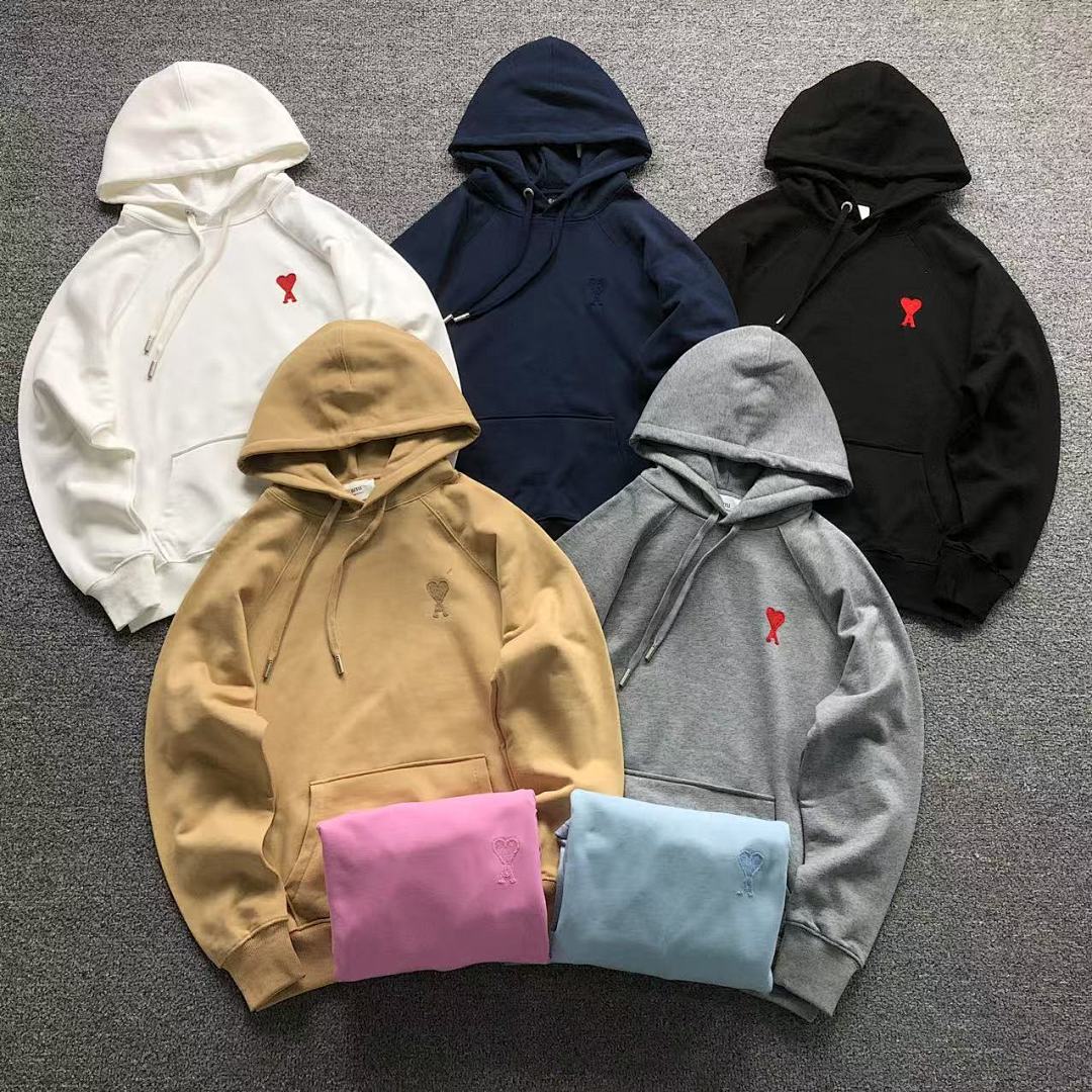AMI 158 AMI HOODIE 3201081217 (Im 170Cm 60Kg I Wear Size M In The Phot)