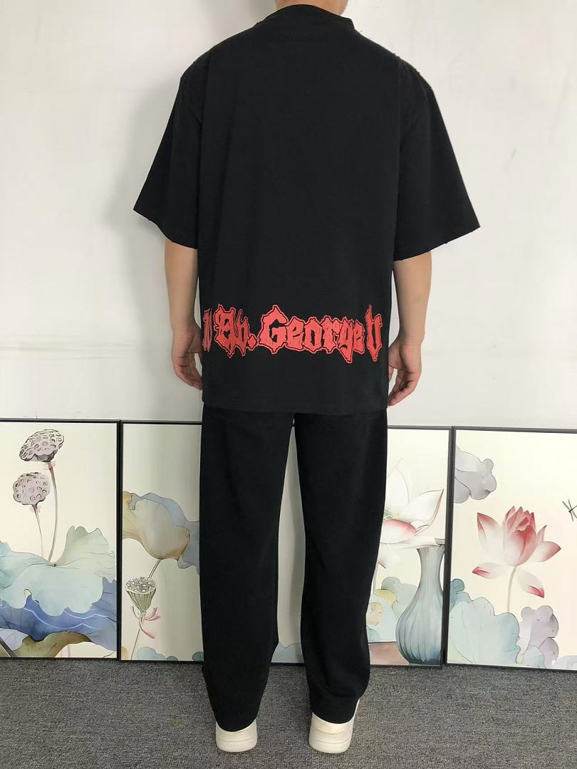 Balenciaga 128 B⭐L⭐⭐⭐IA⭐A T-SHIRT 42042405163 (Im 170Cm 60Kg I Wear Size XS In The Phot) - Image 4