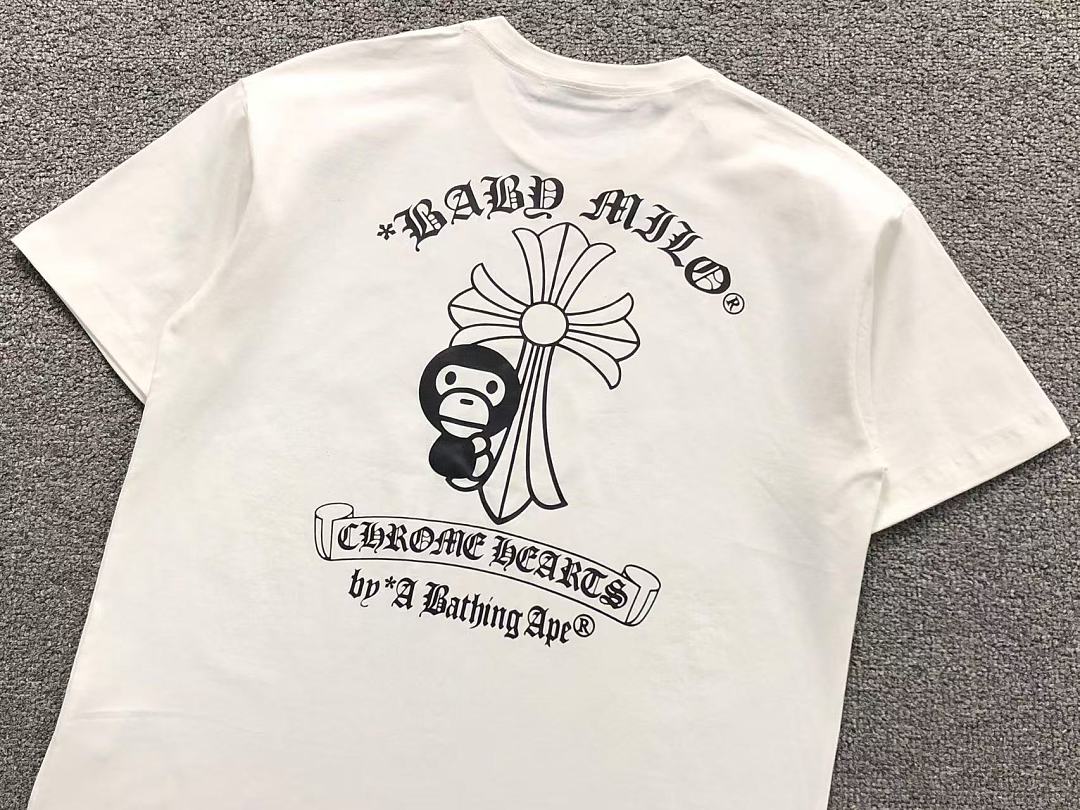 Bape 88 C⭐⭐OME HE⭐⭐TS BAPE T-SHIRT 1282602177 (Im 170Cm 60Kg I Wear Size M In The Phot) - Image 17