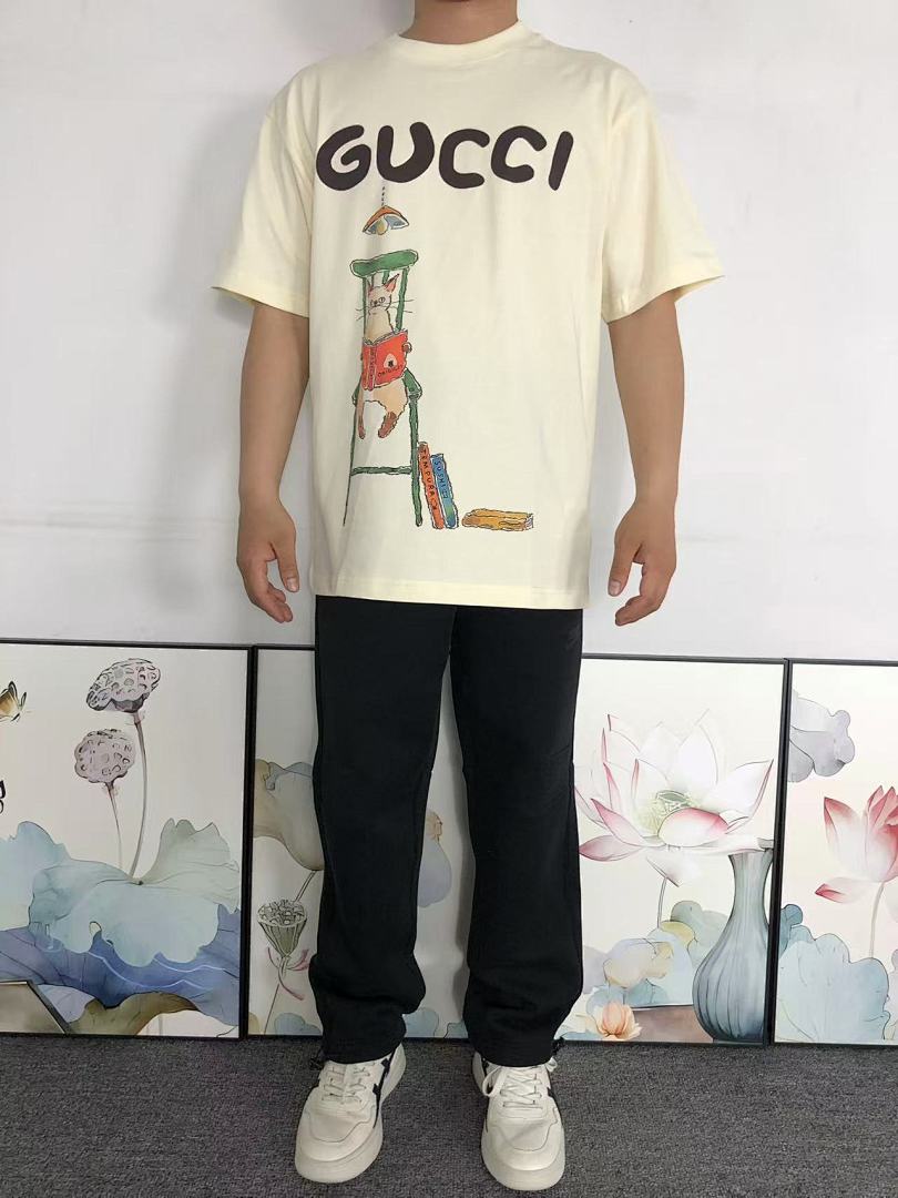 Gucci 85 G⭐C⭐I T-SHIRT 5231953101 (Im 170Cm 60Kg I Wear Size S In The Phot) - Image 3