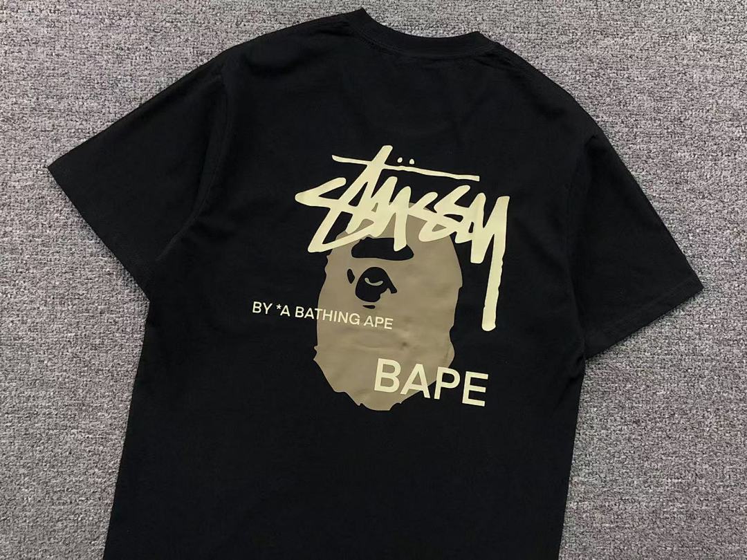 Bape 79 BAPE STUSSY T-SHIRT 411181842 (Im 170Cm 57Kg I Wear Size S In The Phot) - Image 27