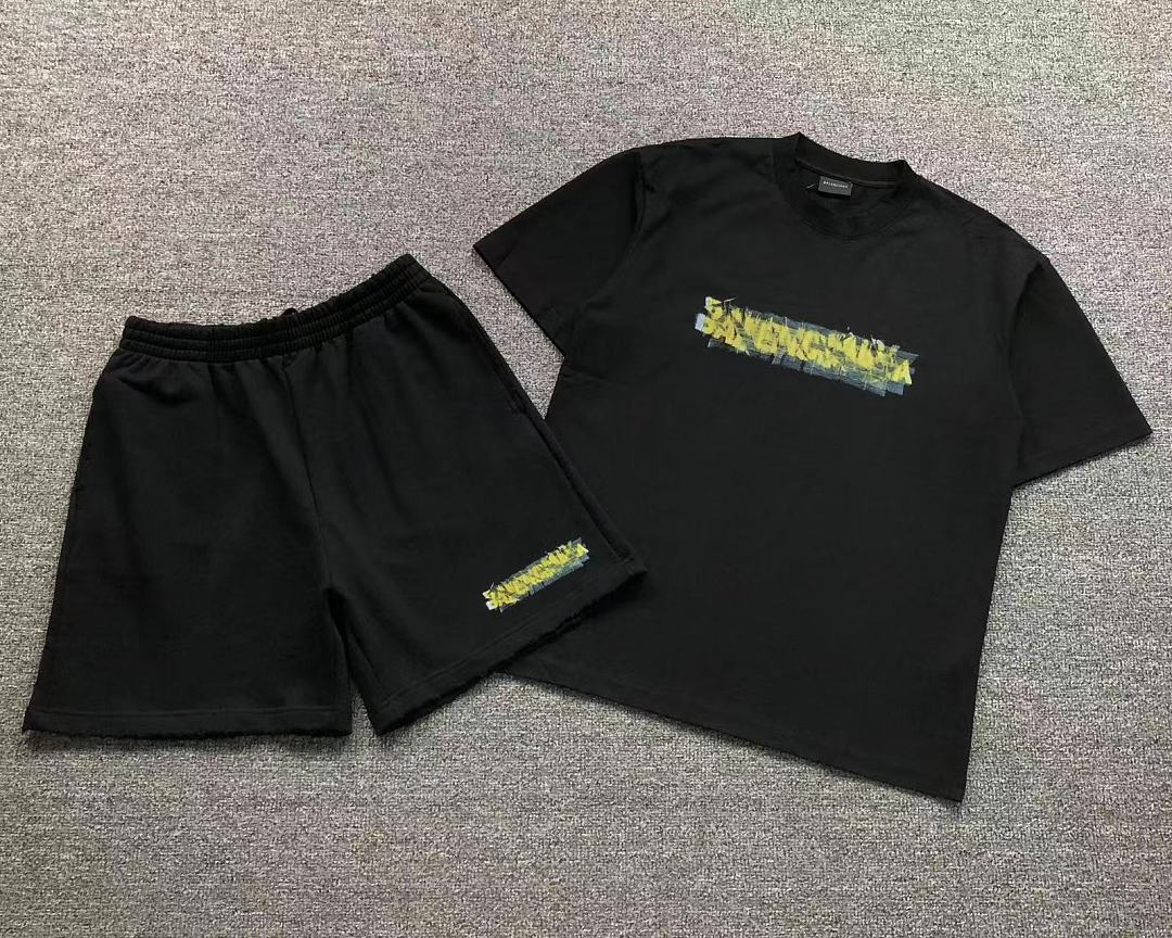 Balenciaga SHORTS 158 B⭐L⭐⭐⭐IA⭐A T-SHIRT - Image 4