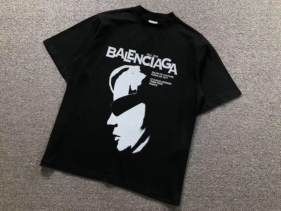Balenciaga 128 B⭐L⭐⭐⭐IA⭐A T-SHIRT 42052103163 (Im 170Cm 60Kg I Wear Size XS In The Phot) - Image 6