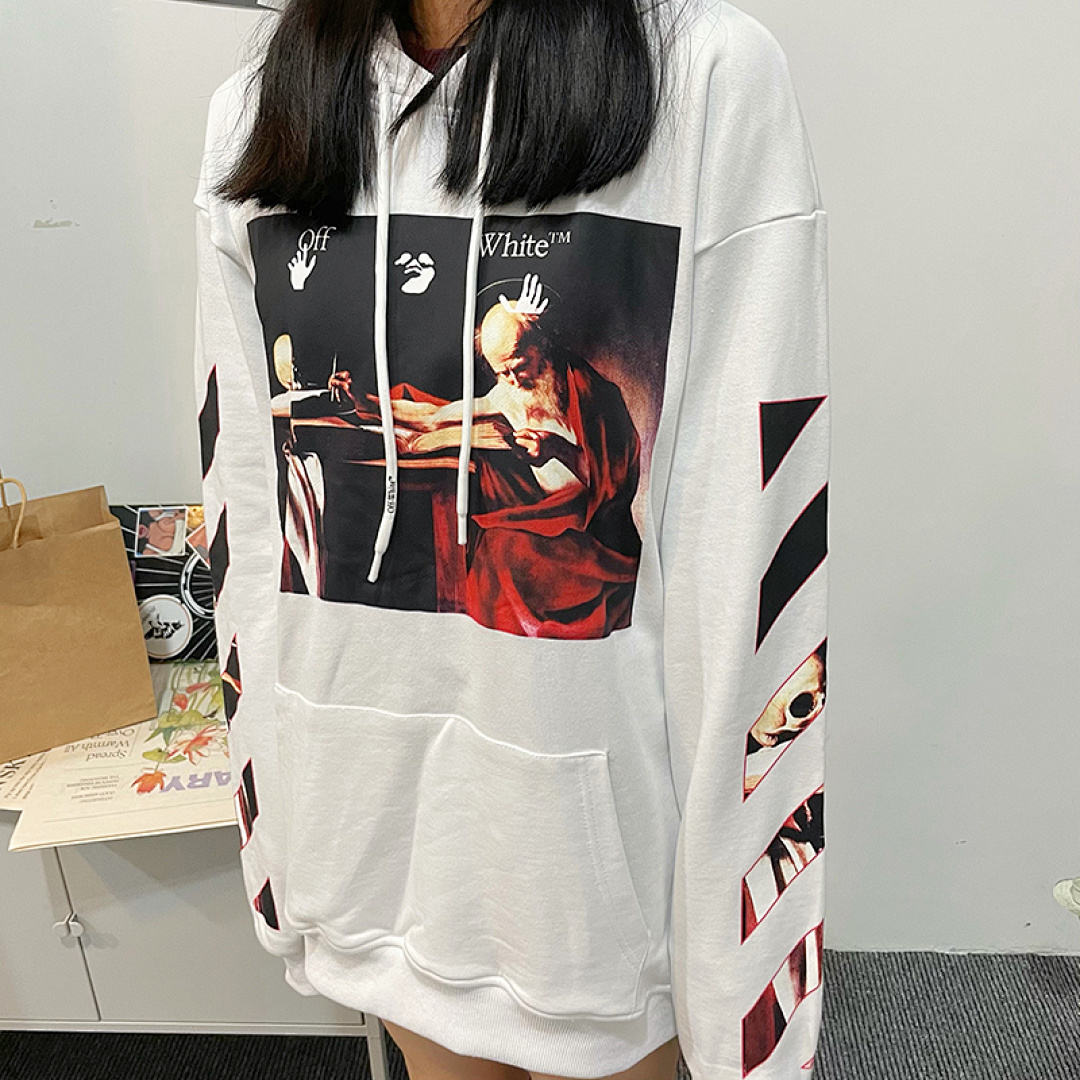 Off-White 129 OFF-WHITE (WHITE HOODIE) - Image 46