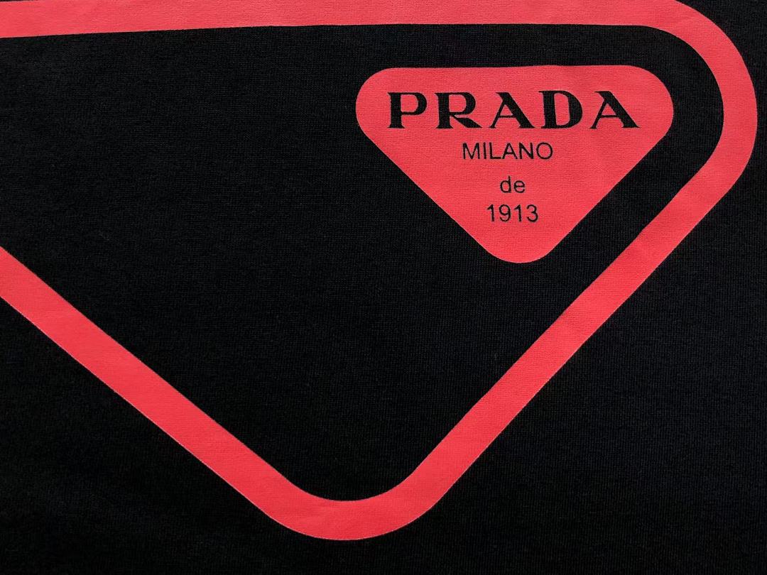 Prada 108 P⭐A⭐A T-SHIRT 505281070 (Im 170Cm 60Kg I Wear Size L In The Phot) - Image 9