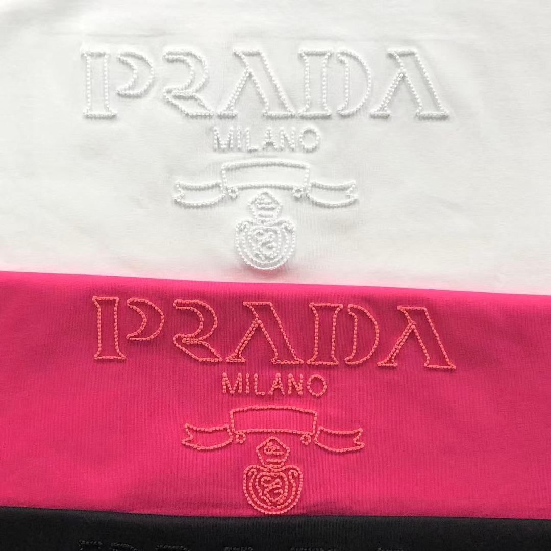 Prada 115 P⭐A⭐A T-SHIRT 510102381 (Im 170Cm 60Kg I Wear Size S In The Phot) - Image 15