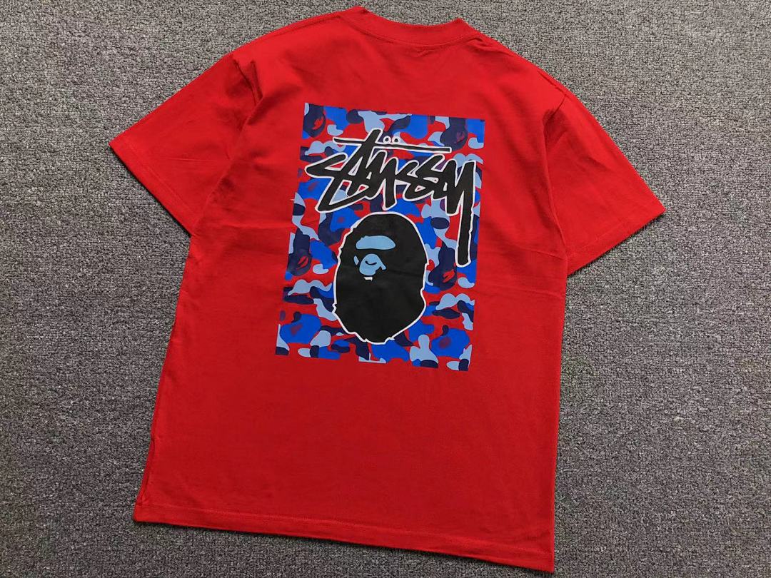 Bape 78 BAPE STUSSY T-SHIRT 1102090442 (Im 170Cm 55Kg I Wear Size S In The Phot) - Image 13
