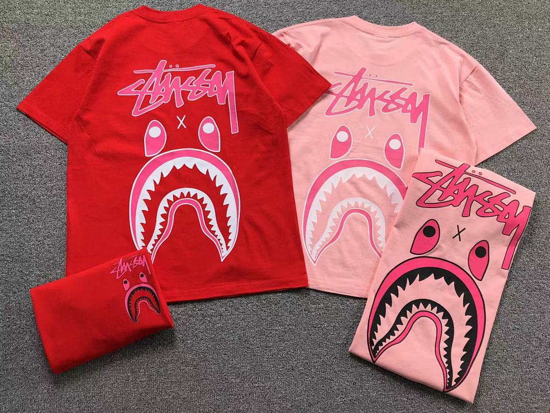 Bape 78 BAPE STUSSY T-SHIRT 1102090342 (Im 170Cm 55Kg I Wear Size S In The Phot) - Image 5