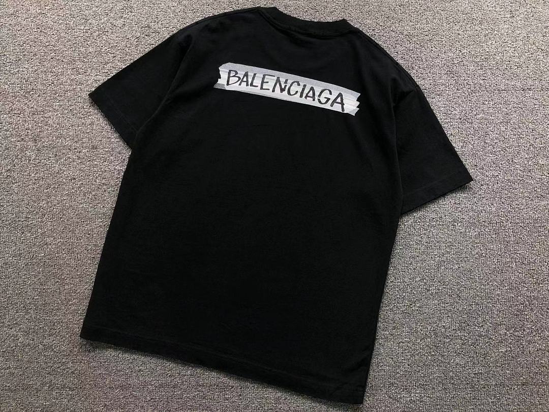 Balenciaga 125 B⭐L⭐⭐⭐IA⭐A T-SHIRT 3204303121 (Im 170Cm 60Kg I Wear Size M In The Phot) - Image 10