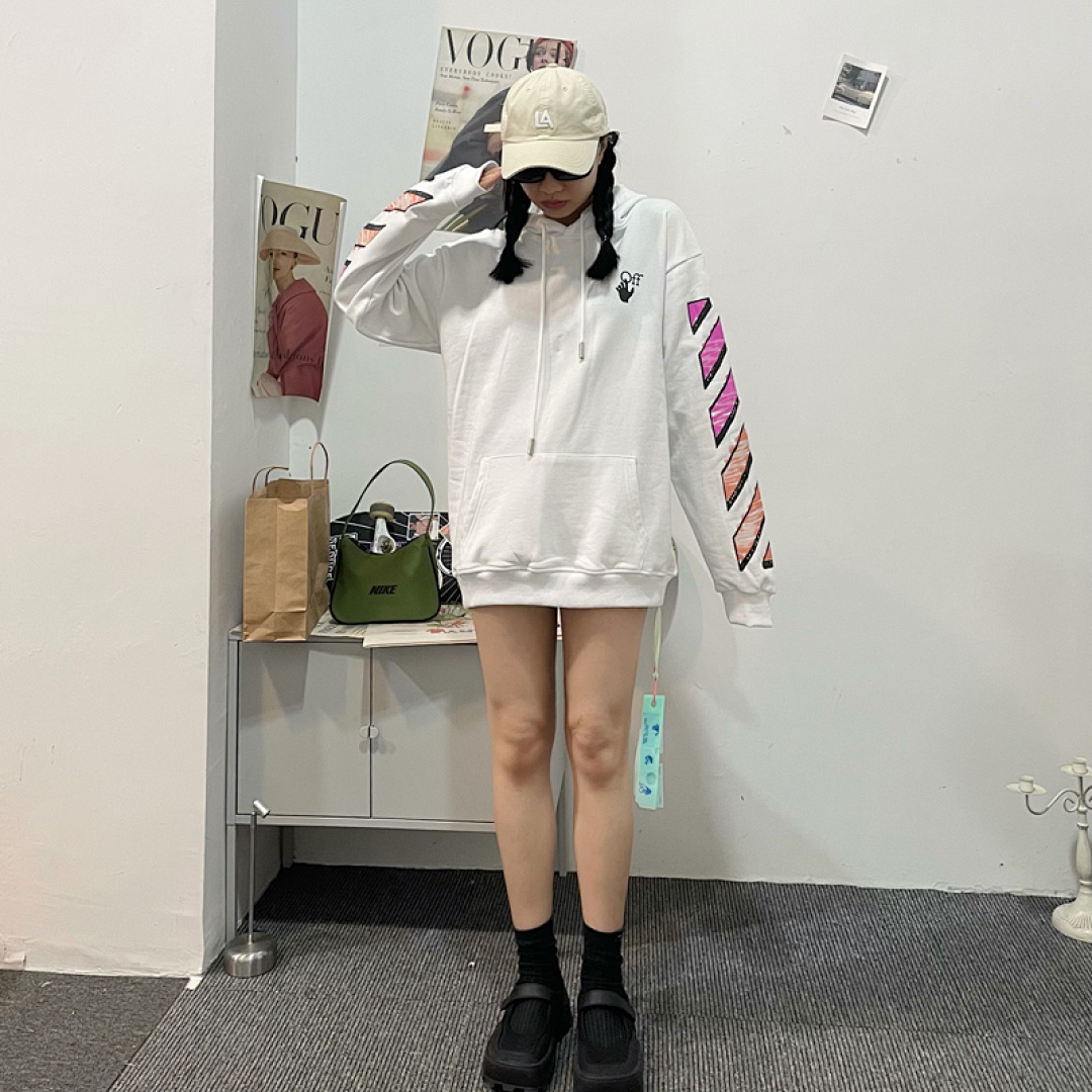 Off-White 116 OFF-WHITE (WHITE HOODIE) - Image 43