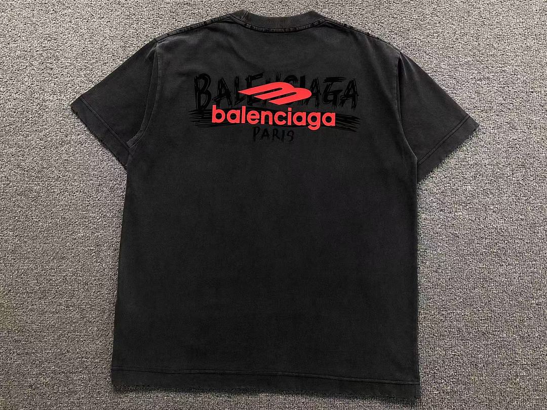 Balenciaga 128 B⭐L⭐⭐⭐IA⭐A T-SHIRT 3205070621 (Im 170Cm 60Kg I Wear Size L In The Phot) - Image 7