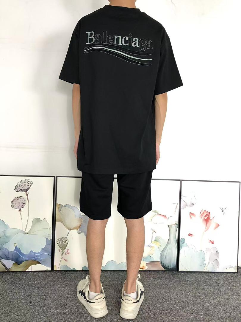 Balenciaga 118 B⭐L⭐⭐⭐IA⭐A T-SHIRT 125403137 (Im 170Cm 60Kg I Wear Size L In The Phot) - Image 4