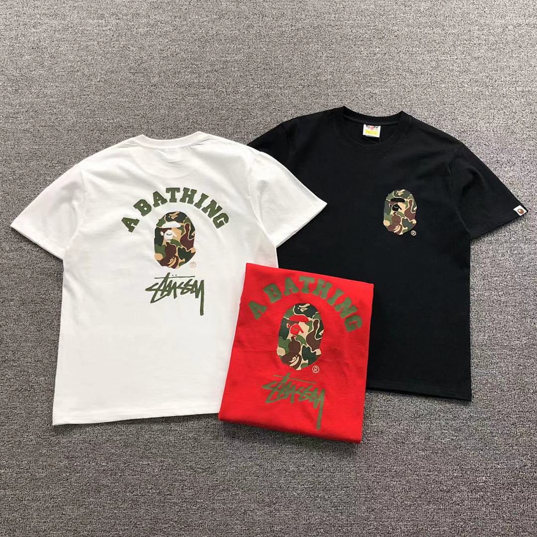 Bape 78 BAPE STUSSY T-SHIRT 411182442 (Im 170Cm 57Kg I Wear Size S In The Phot)