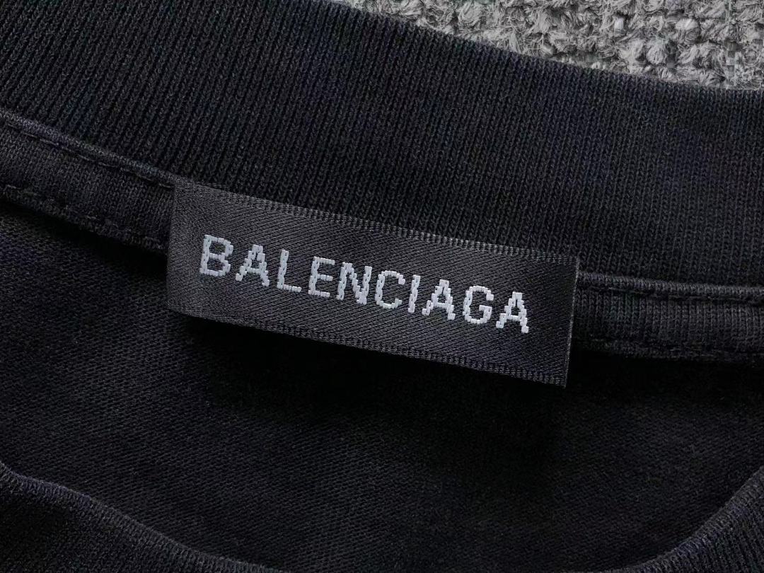 Balenciaga 118 B⭐L⭐⭐⭐IA⭐A T-SHIRT 42013113133 (Im 170Cm 60Kg I Wear Size 2XL In The Phot) - Image 24
