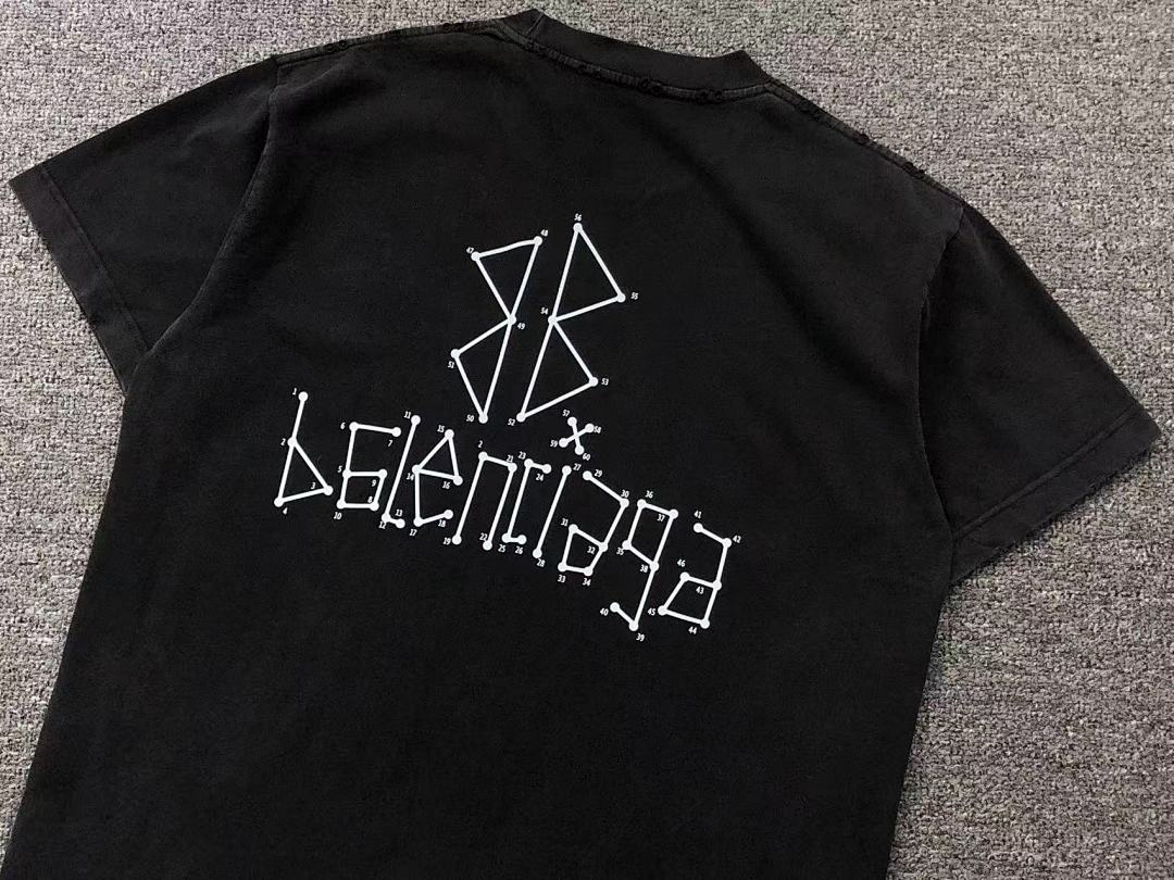Balenciaga 128 B⭐L⭐⭐⭐IA⭐A T-SHIRT 213041321 (Im 170Cm 55Kg I Wear Size L In The Phot) - Image 9